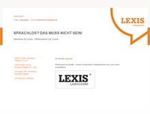 Tablet Screenshot of ilexis.de